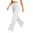 thumbnail image 7 of Gfyviroh High Waist Pants for Women Soft Flowy Plus Size Workout Pants Cozy Solid Pockets Loose Athletic Trousers, 7 of 7