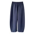 thumbnail image 3 of XINXIAOO Unisex Boys Girls Sweatpants Classic Fit Elastic Waist Wide Leg Pants with Pockets Boys Athletic Pants Navy Toddler Sweatpants Spring Fall Pants 13-14 Years, 3 of 9