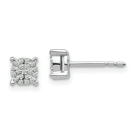 Lex Lu 14k White Gold Diamond Post Earrings Lal1886 Lex Lu 14k White Gold Diamond Post Earrings Lal1886