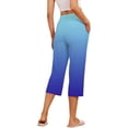 thumbnail image 4 of VV AVEORS Tear Away Capri Sweatpants For Women Breakaway Wide Leg Knee Ankle Replacement Adaptive Pants Blue 2XL, 4 of 5