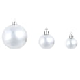 thumbnail image 6 of vidaXL Christmas Ball Set of 100 White, Grey Plastic Small, Medium, 6 of 9