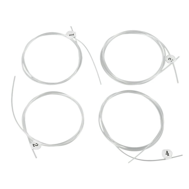 Oubit Ukulele Supplies,4Pcs Ukulele String Nylon Ukulele String Set Ukulele String Accessory Convenient Use