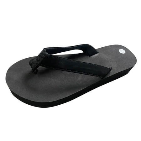 

Womens Sandals Beach Thick Sole Flip Flop Sandal Pu Black 37