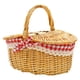 thumbnail image 1 of Country Style Wicker Picnic Basket Hamper with Lid and Handle & Liners for Picnics, Parties, Wedding, 1 of 5