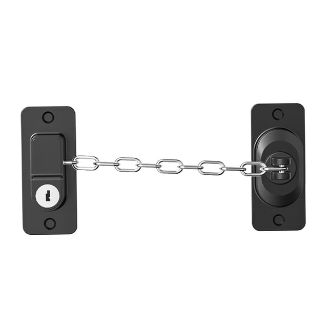pitrice Window Lock for Child Pets Safety Window Ster for Cabinets Toilet for Windows White Black Chain Length 20cm
