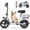 White, variant on INSDRGN Electric Scooter for Adults, Seat E-Scooter with 900W Peak Motor, 20MPH, 28 Miles Range, 330lbs Max Load, UL2272, Black