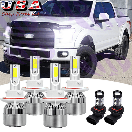 

LED Headlight Hi/Low Beam + Foglight Bulbs For 2011-2017 Ford F-250 Super Duty