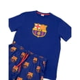thumbnail image 4 of FC Barcelona Mens Crest Short-Sleeved Long Pyjama Set, 4 of 6