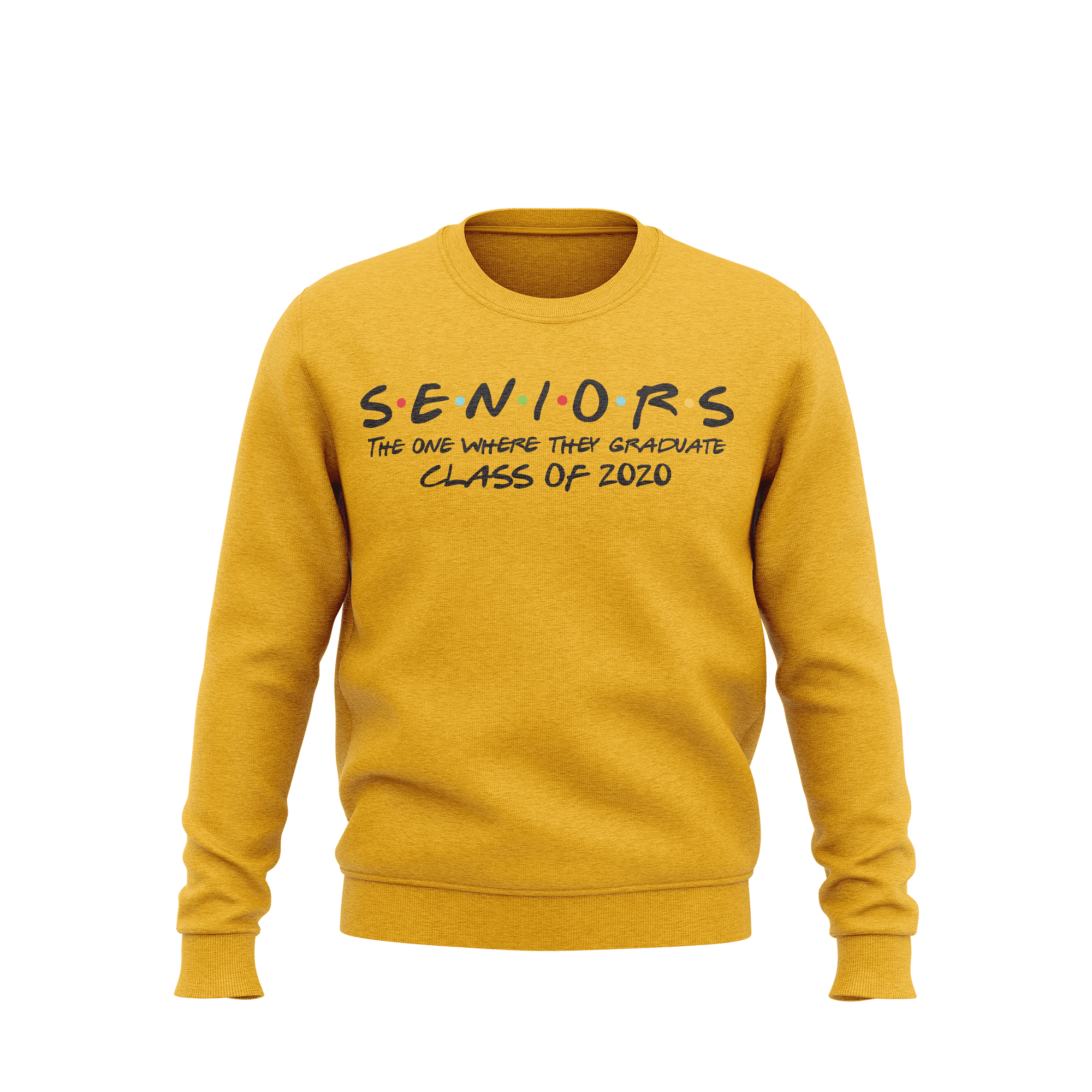 yellow friends sweatshirt