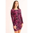 thumbnail image 4 of Ragstock Purple Marble Seamed Mini Dress, 4 of 4