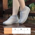 thumbnail image 1 of Cubiertas impermeables de silicona para zapatos, cubiertas de goma antideslizantes para Botas de lluvia, accesorios para días lluviosos al aire libre, S/M/L, 1 par, 1 of 4