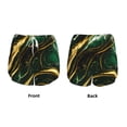 thumbnail image 3 of Cauagu Green Marble Print Women's 2 in 1 Running Shorts Athletic Workout Gym Yoga Shorts Running Shorts for Women-X-Large, 3 of 7