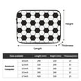 thumbnail image 3 of Classic Football Black and White Theme 13 inch Portable Laptop Sleeve Compatible with MacBook Air Notebook Computer Case for Men Women College School Students, 3 of 7