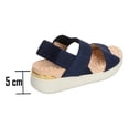 thumbnail image 3 of Sandalias Modare Mujer Azul Marino Casual Cuña 5cm azul marino 23.5 MX, 3 of 10