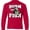 Red, variant on Inktastic Born to Fish Long Sleeve Youth T-Shirt
