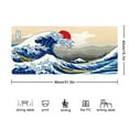 thumbnail image 6 of Japanese Sea Wave Large Mouse Pad,Cool Extended Gaming Desk Pad,Office Desk Mat,PU Leather Waterproof Mousepad,HD Printing, for School Office Home and Game,31.5" x 15.7" -Kanagawa Surfing, 6 of 7
