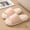 Pink, variant on Women's Waffle Linen Knit Slippers, Soft Sole Open Toe House Slippers Memory Foam Slip On Bedroom Cozy Indoor Outdoor Home Slippers