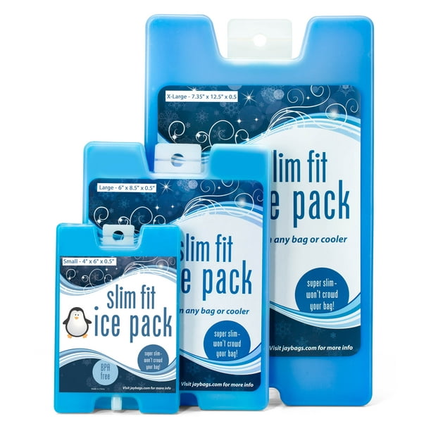 ACTIVITYya 3Pcs Ice Packs for Lunch Boxes Reusable Freezer Packs for