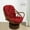 Red, variant on Solid Outdoor Polyester Rocker Cushion, 48" x 24", Rattan Wicker Rocking Cushion Blue (Only Cushion No Chair)