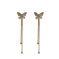 thumbnail image 5 of Pendientes colgantes de mariposa con borla larga para mujer, aretes colgantes de moda de Color dorado, joyería de verano, regalo de fiesta para niña JAMW Sencillez, 5 of 5