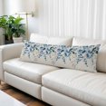 thumbnail image 2 of Blue Eucalyptus Body Pillow Covers 20"x60", Farmhouse Weeping Leaves Linen Soft Brushed Microfiber Breathable Throw Pillow Covers, Decorative Pillowcase with Zipper for Couch Sofa Bedroom Living Room, 2 of 9