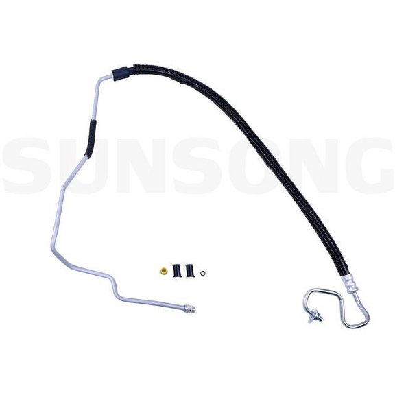 Power Steering Pressure Line Hose Assembly - Compatible with 2010 - 2011 Ford Focus
