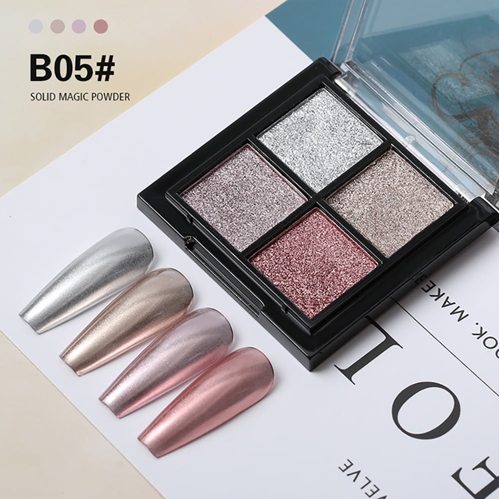 Gel in Fun Nail Art FourColor Solid Magic Mirror Nail Powder, B05