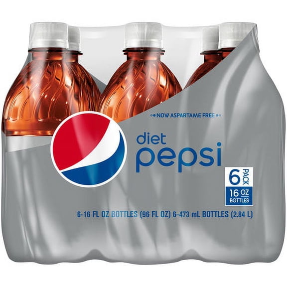 Diet Pepsi Soda, 16 Fl. Oz., 6 Count