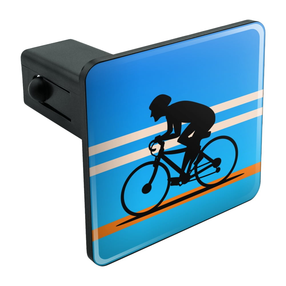 Graphics and More Colorful Rainbow Negative Space Bicycle Bike Wall Tow Trailer Hitch Cover Plug Insert 1 1/4 inch 1.25 