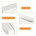 thumbnail image 3 of Uxcell 2 x 1 Inch Rectángulo Tapón de Plástico, 4 Pcs Tapa de Tubo de Plástico Blanca, 3 of 5