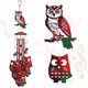 thumbnail image 1 of Iron Wind Chimes Hanging Ornaments with Aluminum Tube for Outdoor Garden Courtyard Decoration Owl 100~140x81~97mm, 1 of 9