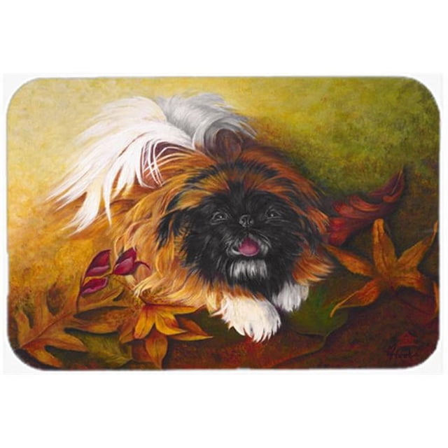 Carolines Treasures MH1046LCB Pekingese Boogie Glass Cutting Board- Large