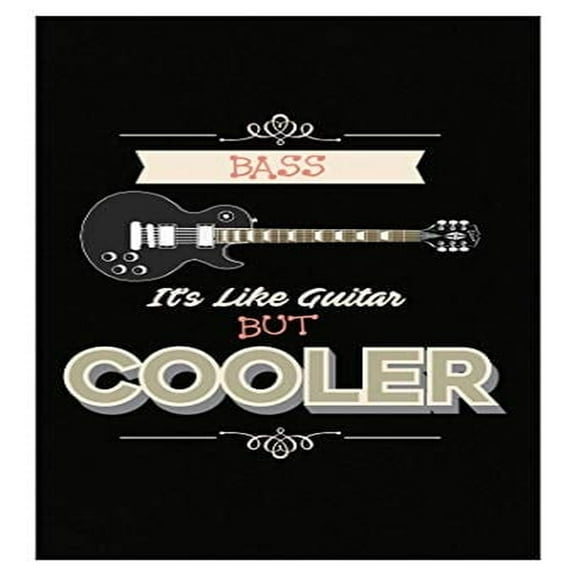 Humorous Bass Guitar Poster - Wall Decor for Music Lovers Gift