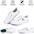 thumbnail image 2 of JENN ARDOR Women Low Top Canvas Sneakers Elastic Belt Walking Shoes, 2 of 6
