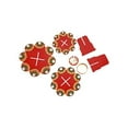 thumbnail image 2 of Designer Red Floor Rangoli with Tea Light Candle Holder Stand Decorative Tealight T Light for Festival Floor Decorations Lighting Accessories Home New Year Decor (Without Wax), 2 of 4