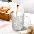 thumbnail image 3 of Yiaed Rabbit And Heart Print Ceramics Coffee,Large Handle Design,Extra Large Tea and Coffee Cup for Office and Home Mugs, 3 of 6