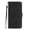 Black, variant on Wallet Case for Blackview BV5300 Pro with Card Holder, Cash Pocket, Kickstand, Magnetic Clasp & Wrist Strap, Geometric Texture Folio Cover Black
