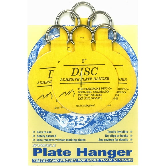 Juego de perchas para placas adhesivas de disco Flatirons (perchas de 6 a 2 pulgadas)