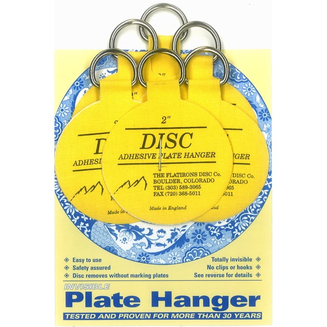 Juego de perchas para placas adhesivas de disco Flatirons (perchas de 6 a 2 pulgadas)