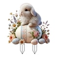 thumbnail image 1 of Easters Rabbits Estaca de Patio de Huevo, Decoración de Césped, Decoración 2D, Letrero de Jardín de Decorativo para Jardinería, Patio Trasero, 1 of 9