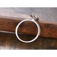 thumbnail image 3 of Oval Cut 2.00 ct Halo Moissanite Engagement Ring with 18k Gold Plating, 3 of 5