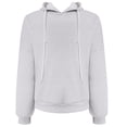 thumbnail image 3 of Plain Hoodies for Women 2025 Fall Winter Long Sleeve Basic Hooded Sweatshirt with Pockets Pullover Tops, 3 of 6