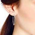 thumbnail image 5 of Aeravida Classic Large Open 45mm Loops of Sterling Silver Hoop Earrings | Classic Sterling Silver Hoop Earrings | Casual Earrings for Women | Hoop Earrings Set | gift for Women, Mom, 5 of 5