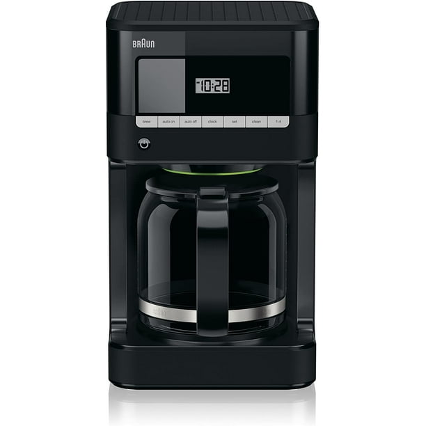 Braun coffee maker top stainless steel & black