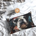 thumbnail image 5 of Disketp Pirate Bulldog On Deck Throw Pillow Case Cushion Covers,Cushion for Bedroom,Couch,Home-20"x30", 5 of 6