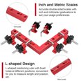 thumbnail image 3 of Amdohai 90 Degrees L-Shaped Auxiliary Fixture Splicing Board Positioning Panel Fixed Clip Aluminum Alloy Right Angle Ruler Woodworking Tool, 3 of 8