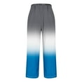 thumbnail image 4 of Olyvenn Gradient Cotton Linen Pants Women Summer Elastic Waist Crop Pants Plus Size Straight Leg Slack Casual Trouser with Pocket Sky Blue XXL, 4 of 5