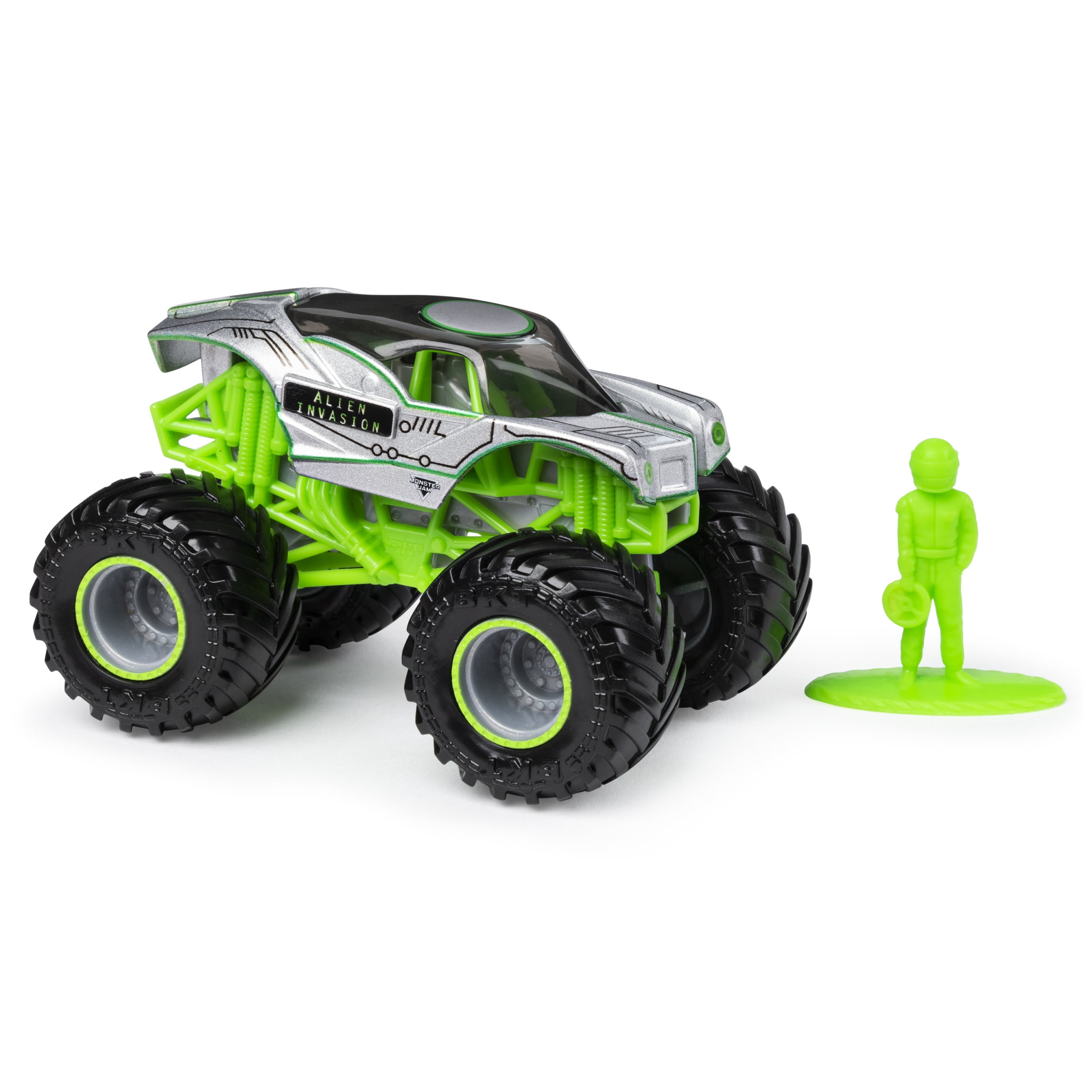 Monster Jam, Official Alien Invasion Truck, Die-Cast Vehicle, Arena Favorites Series, 1:64 Scale