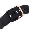 thumbnail image 3 of TECKMICO Galaxy Watch Active Bands,20mm Quick Release Bands Compatible for Samsung Galaxy Watch Active (40mm)/Galaxy Watch(42mm)/Gear Sport with Rose Gold Watch Buckle (Black, Large), 3 of 4