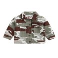 thumbnail image 1 of Toddler Baby Camouflage Jacket Letters Embroidery Pattern Lapel Button Down Shirt Long Sleeve Coat, 1 of 6